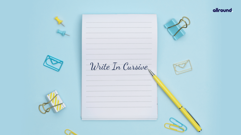 Cursive writing