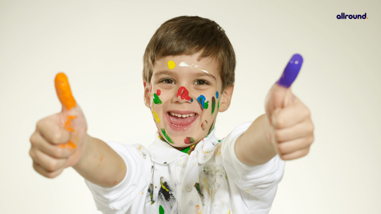 thumb printing art kids