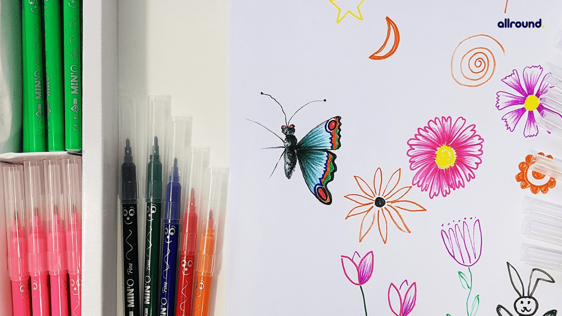 How to draw butterfly