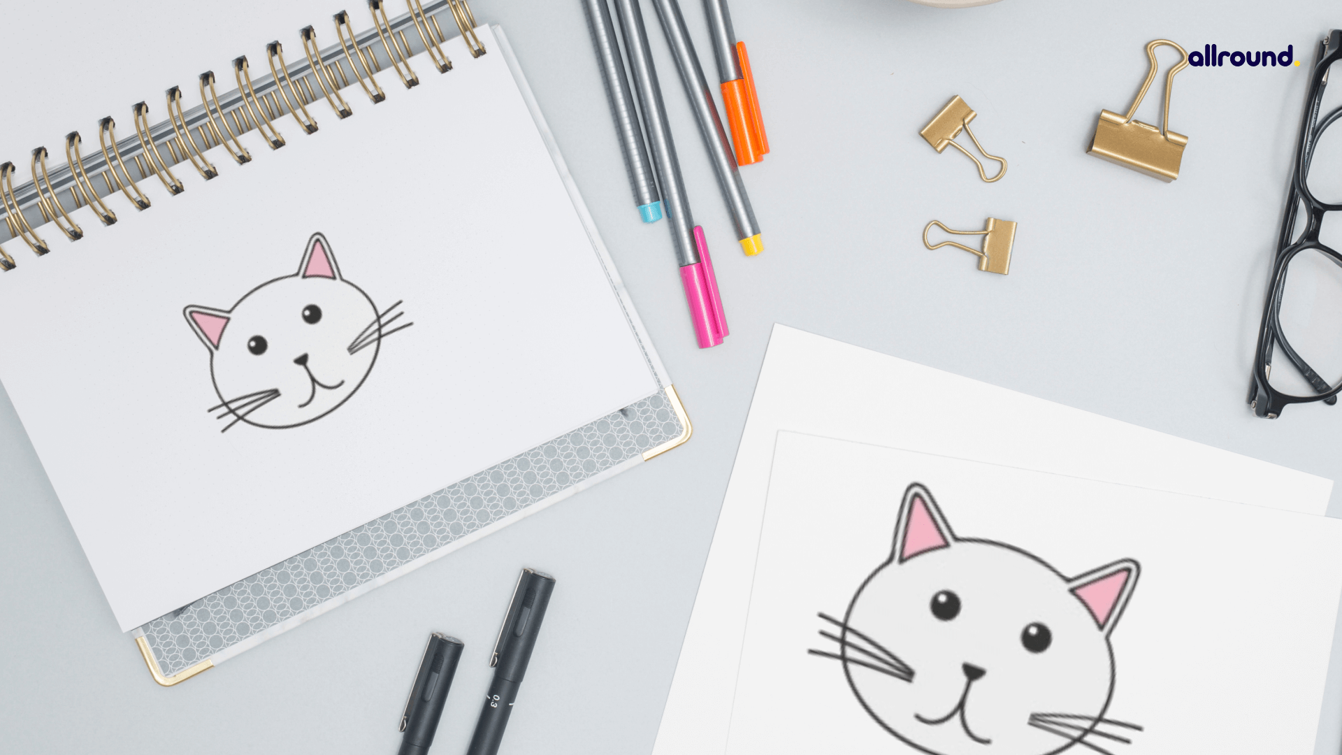 Easy Cat Face Drawing (6 EASY STEPS!) Easy-to-Follow Drawing Lesson for  Kids! | Cat face drawing, Cat drawing for kid, Face drawing