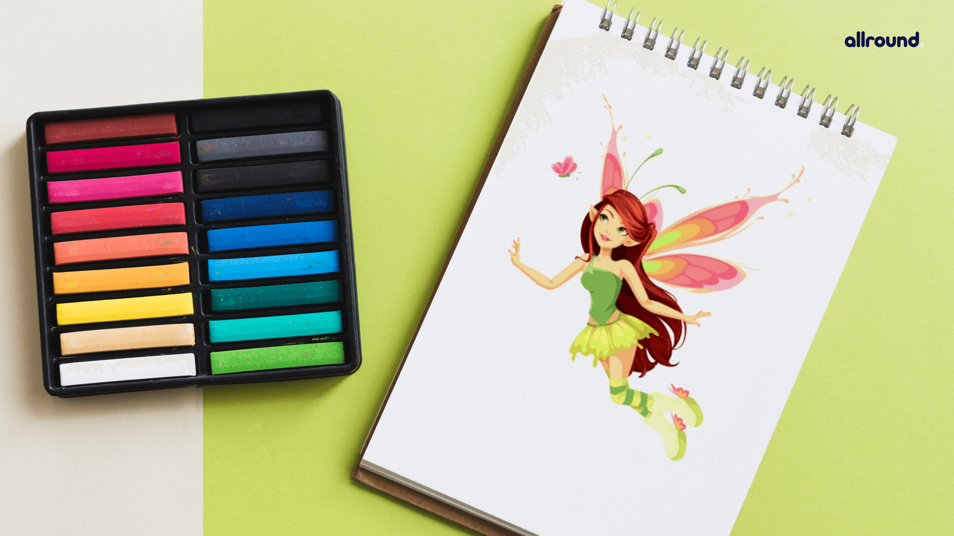 Easy And Colourful Flying Fairy Drawing For Kids #subcribe - YouTube