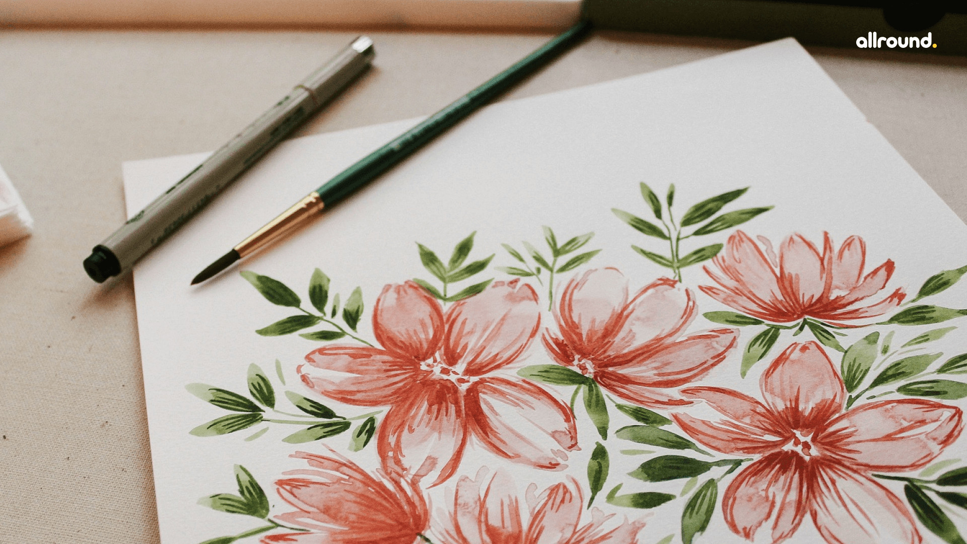 Flower Drawings | Inktober 2018 Roundup — Katrina Crouch | Blushed Design