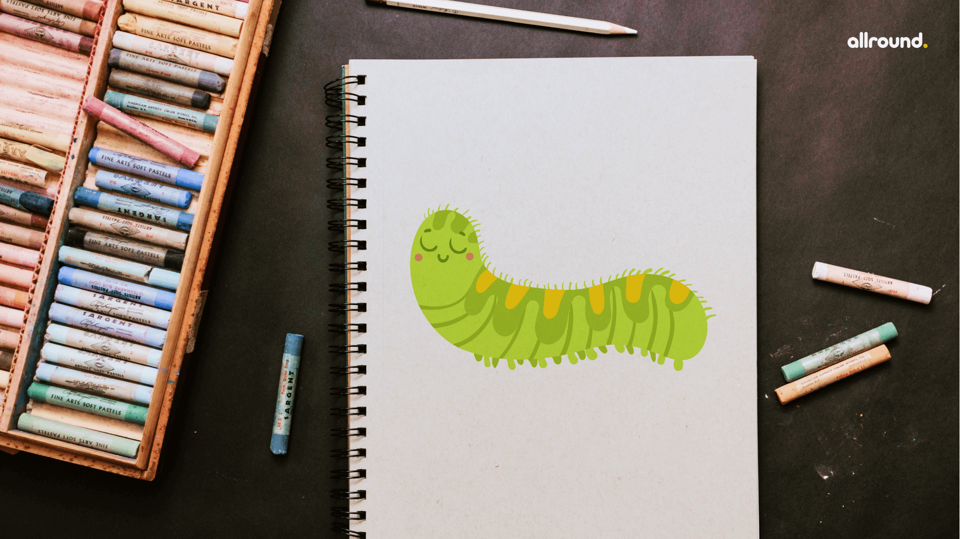 How to Draw a Caterpillar - Step by Step Guide for Kids and Beginners -  YouTube