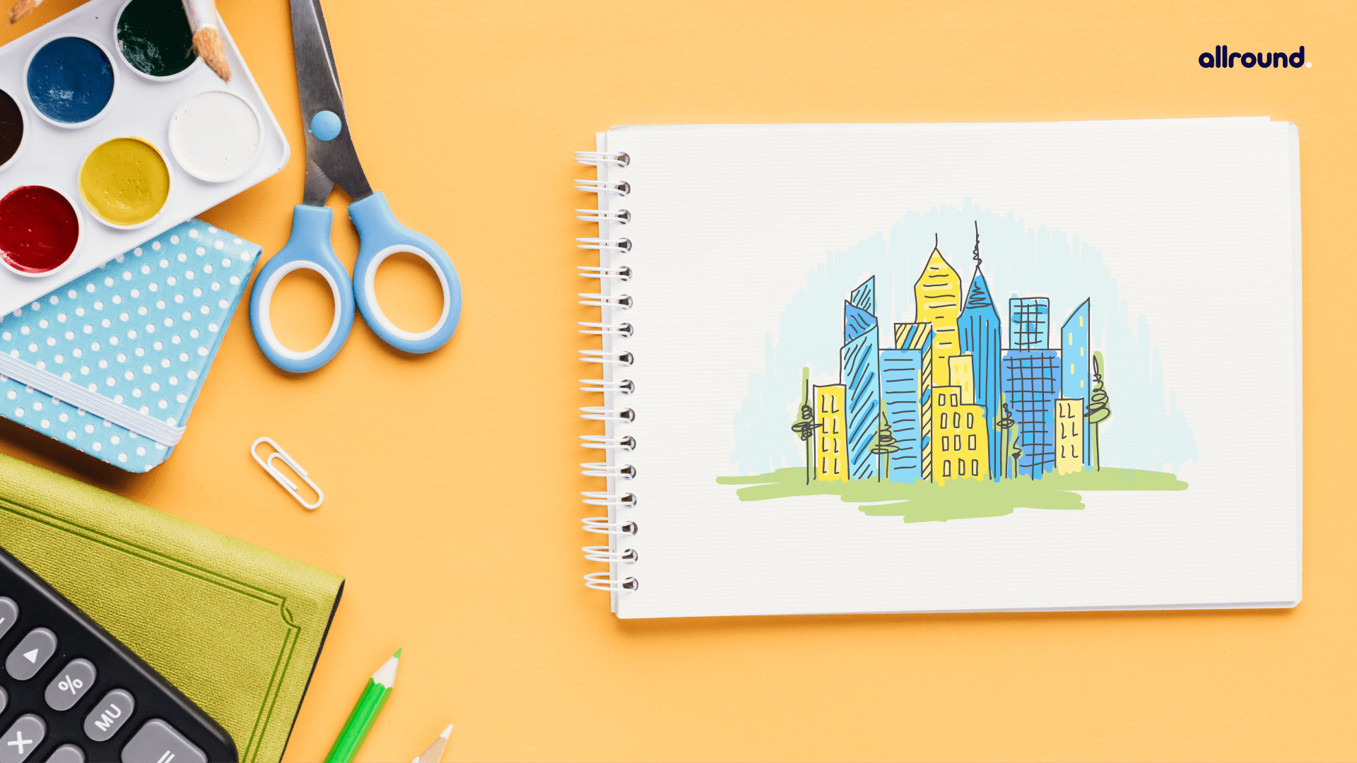 how to draw a city