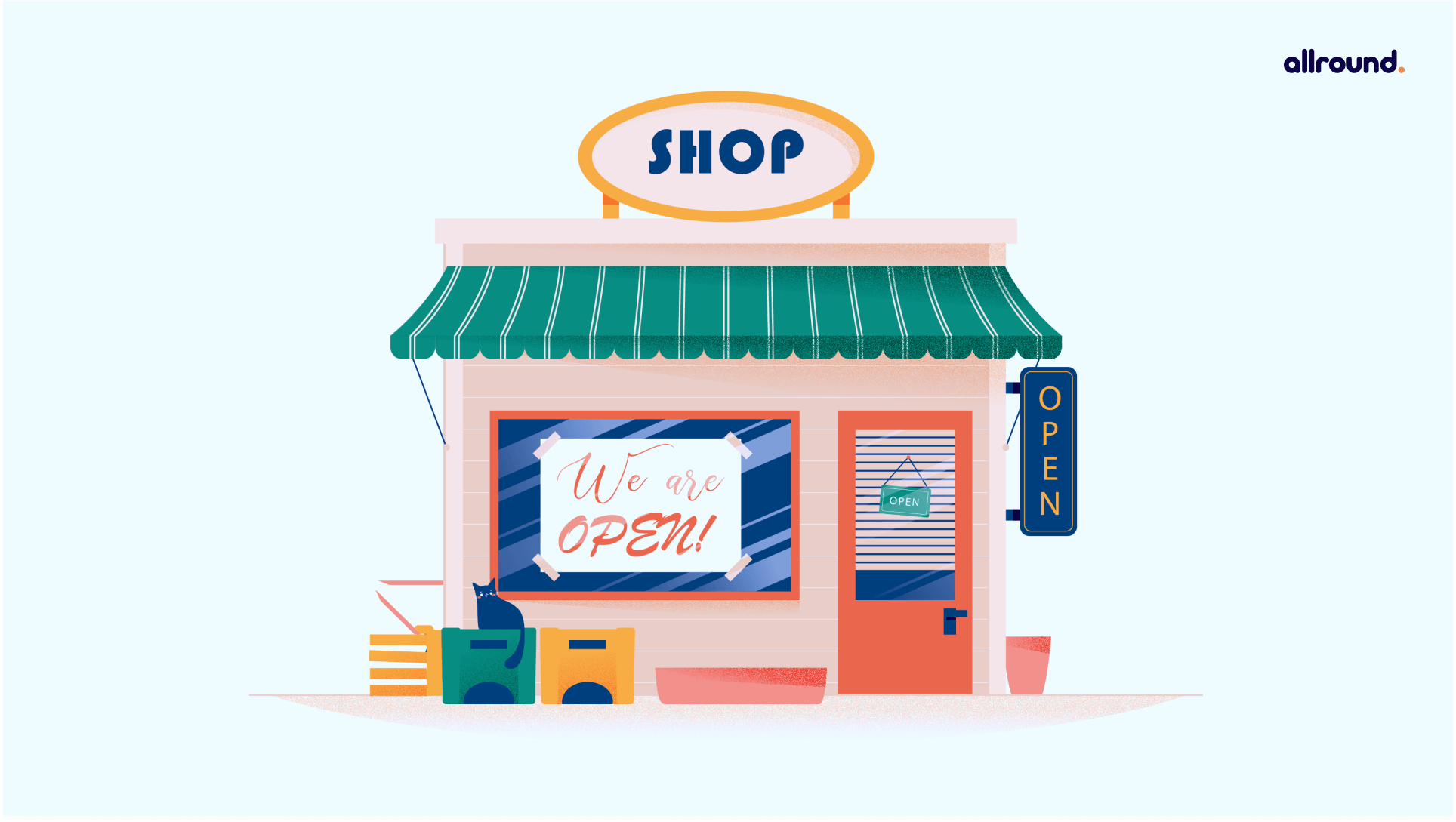 storefront drawing