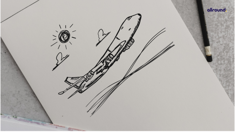 how to draw airplane