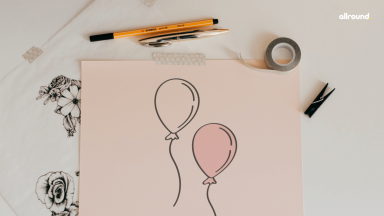 how to draw balloon