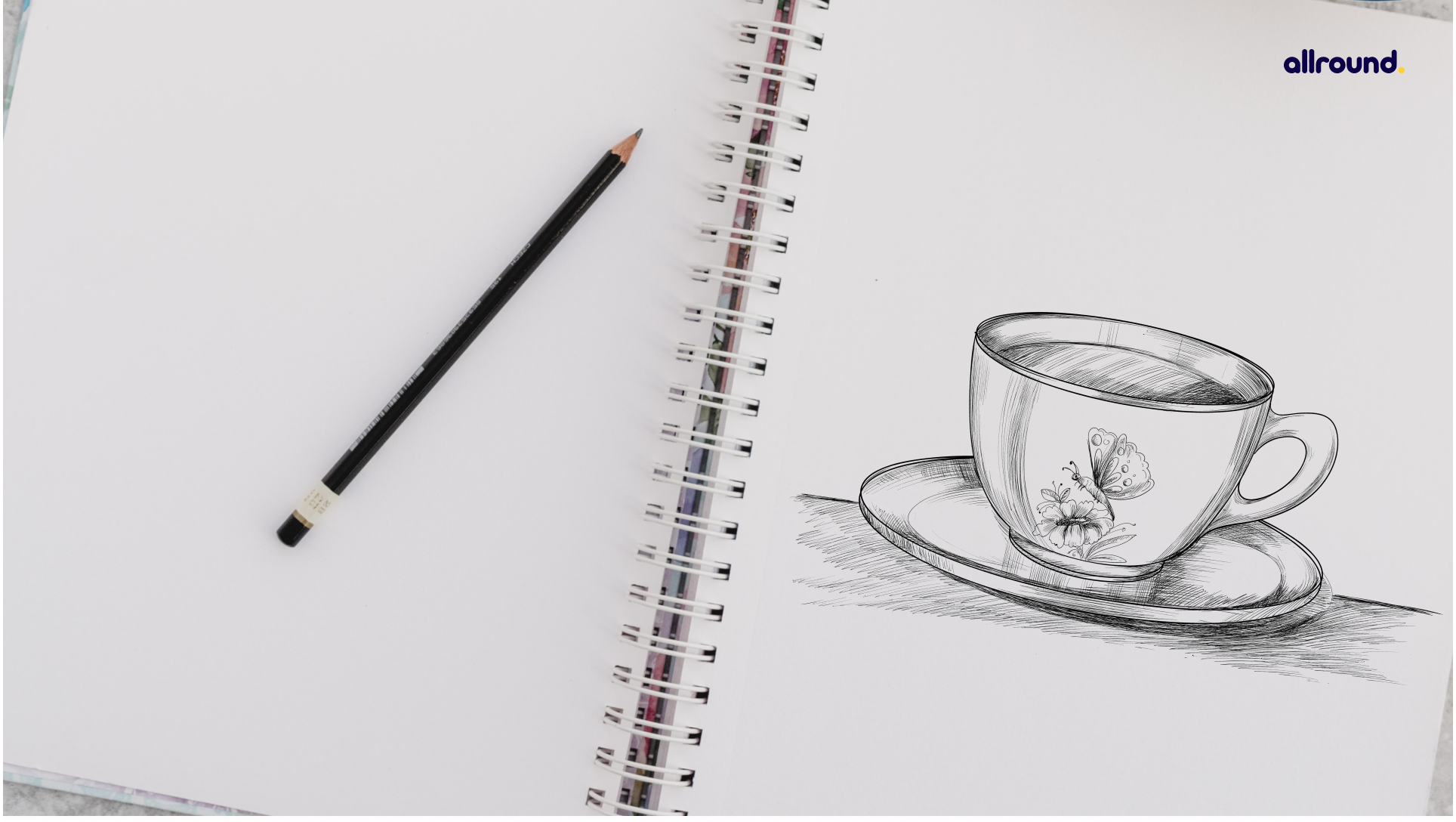 how to draw coffee cup