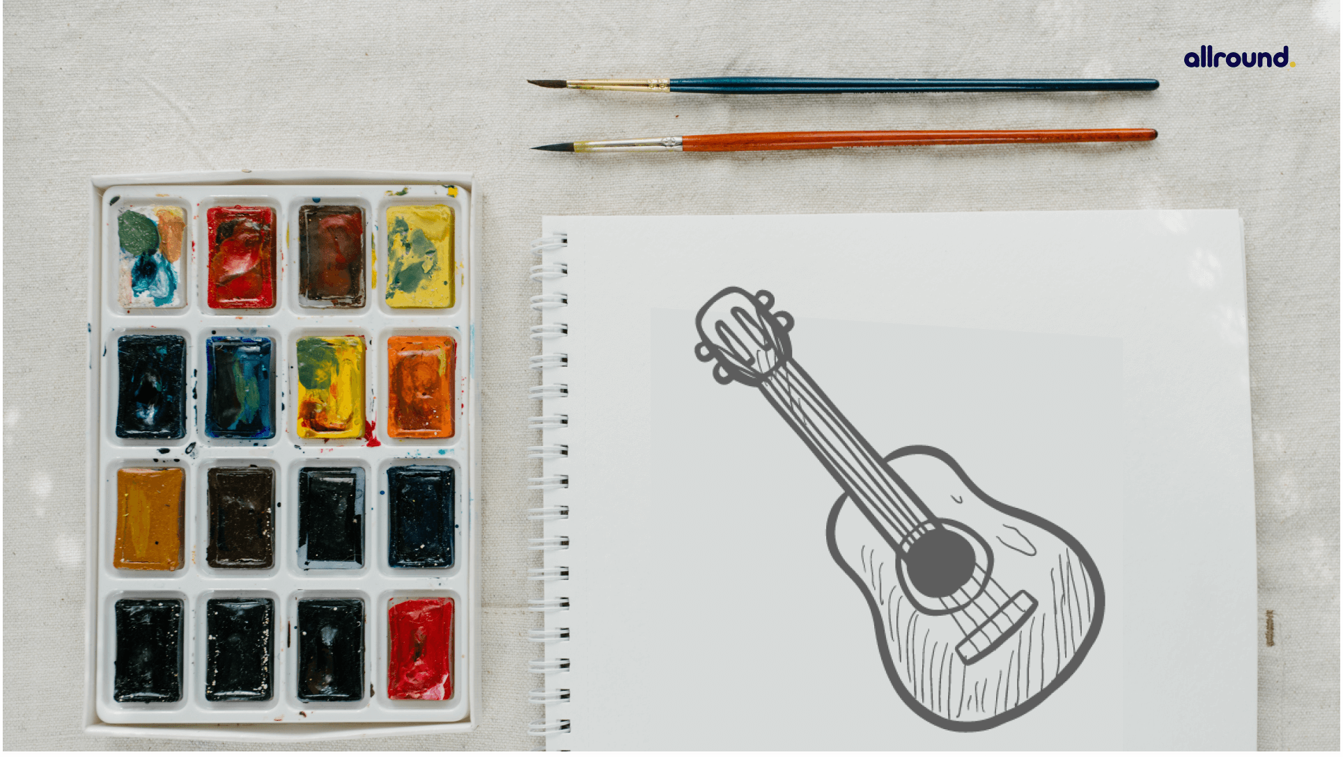 how to draw guitar