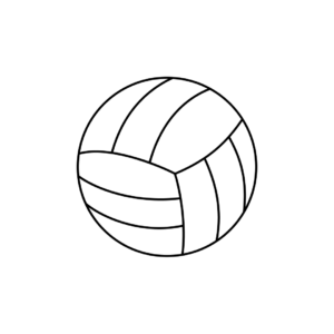 how to draw volleyball