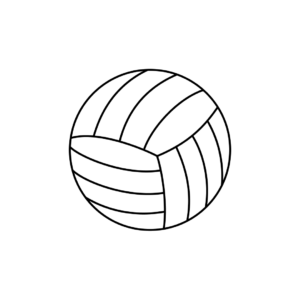 how to draw volleyball