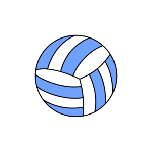 how to draw a volleyball
