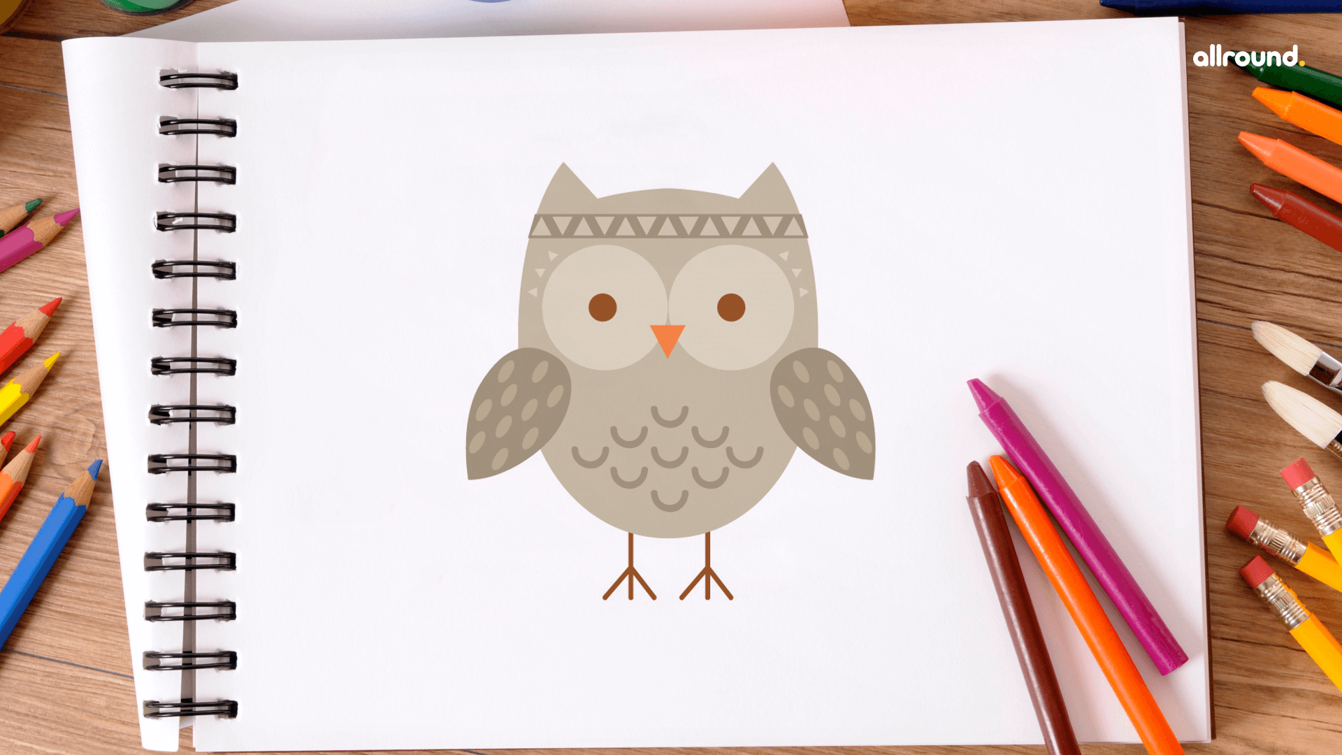 Owl Drawing Step by Step (3 ways)! - The Graphics Fairy