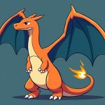 Drawing of charizard