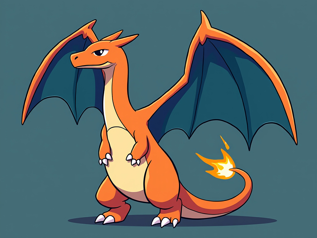 Drawing of charizard